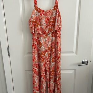Floral Sleeveless Jumpsuit